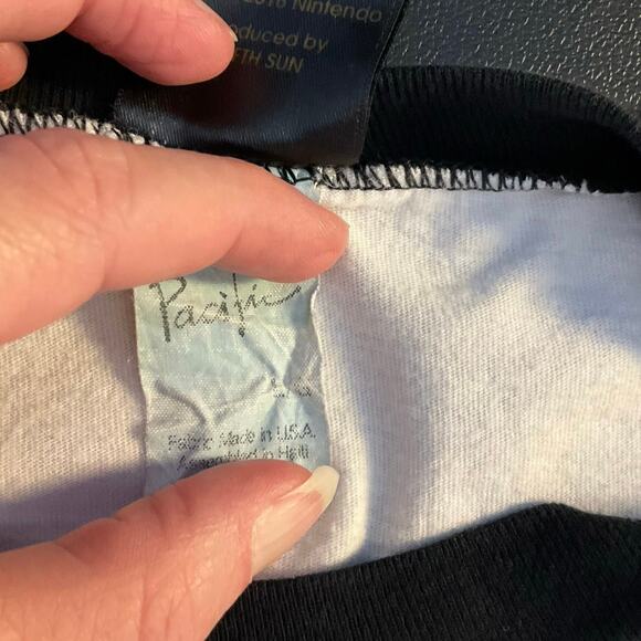 Nintendo Old School Black and White Retro Quarter Sleeve T-Shirt Size L - Picture 6 of 8